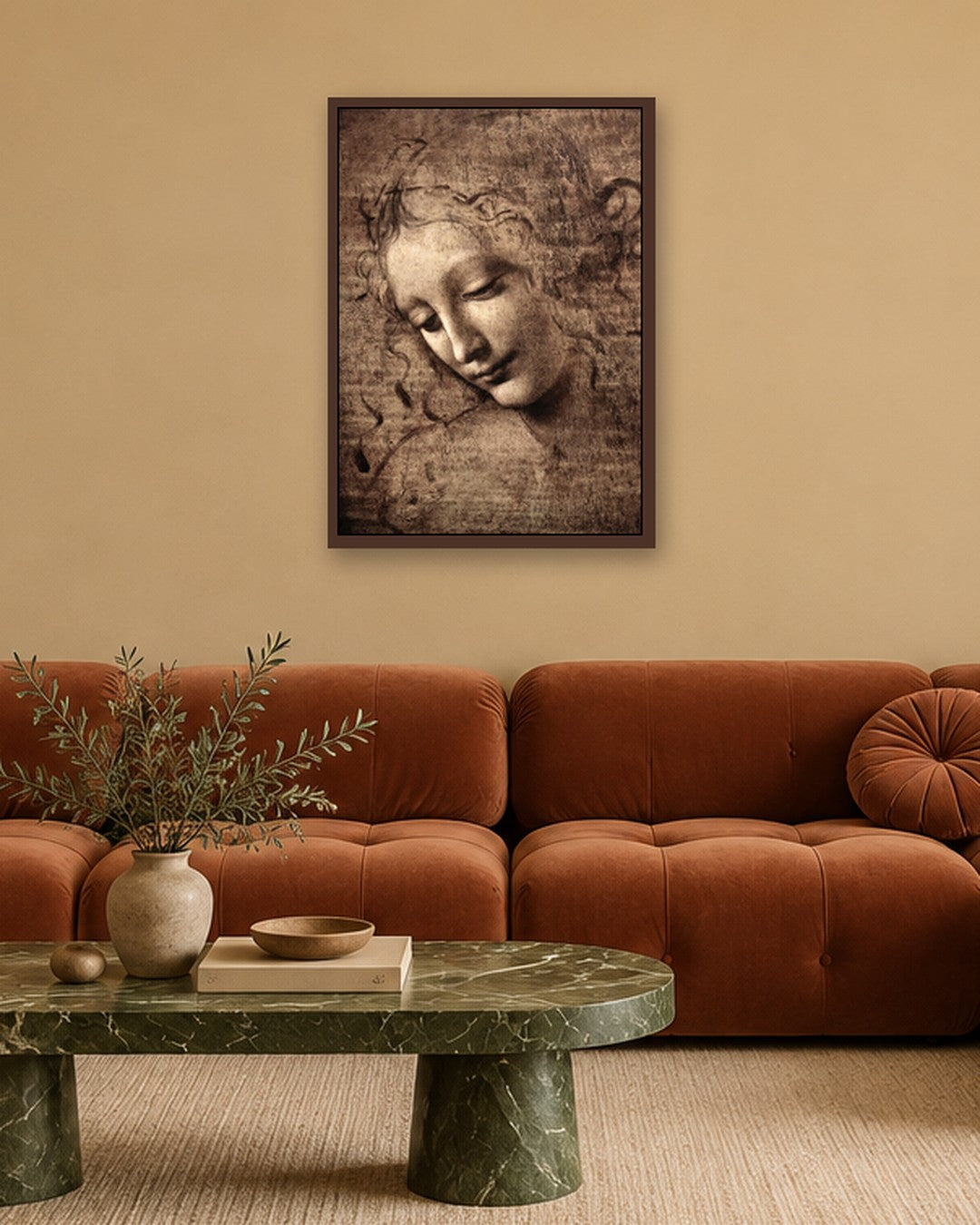 Renaissance Masters - Renaissance Masterpiece No. 332 - dark oak frame in a room