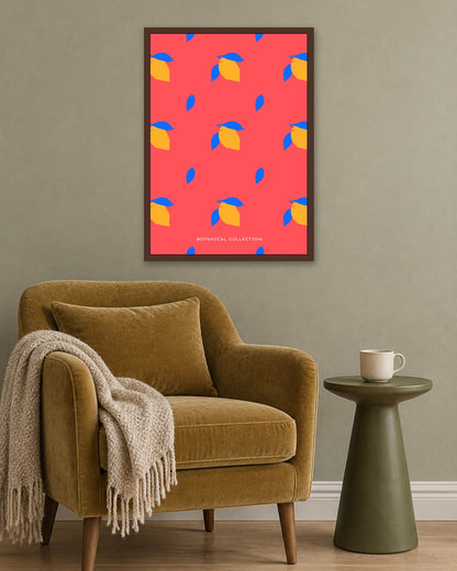 SENT Studio - Abstract Poster No. 49 - dark oak frame in a room