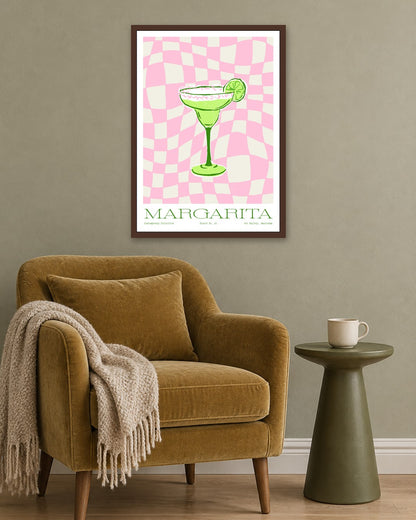 SENT Studio - Cravings Poster No. 10 - dark oak frame in a room
