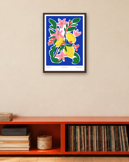 SENT Studio - Aesthetic Poster No. 22 - dark oak frame in a room