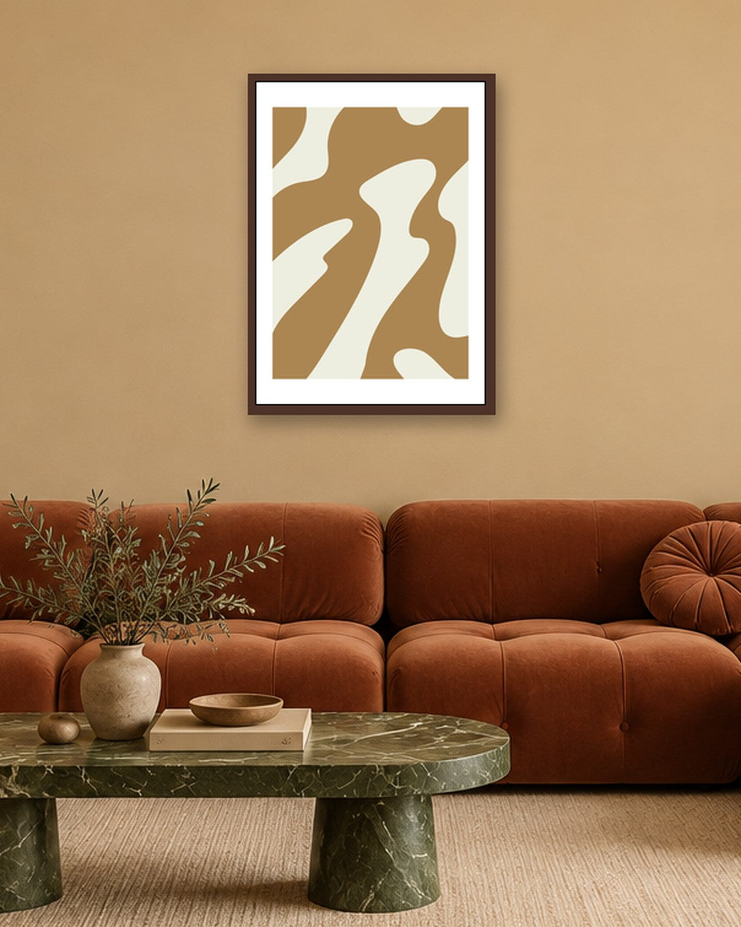 SENT Studio - Bohemian Poster No. 93 - dark oak frame in a room