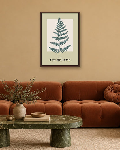 SENT Studio - Botanical Poster No. 33 - dark oak frame in a room