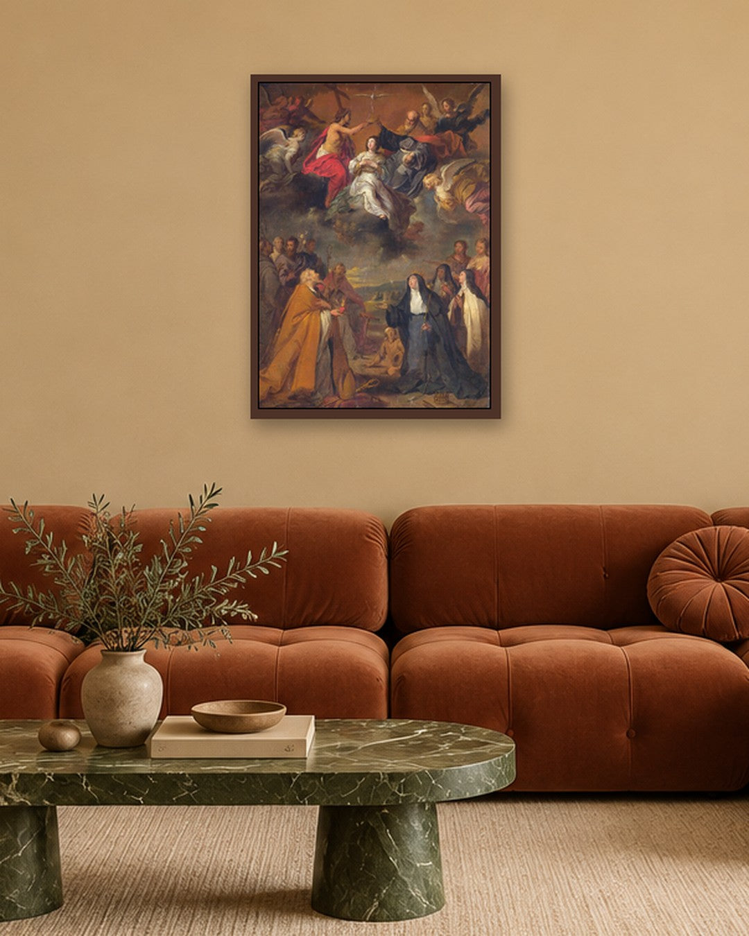 Renaissance Masters - Renaissance Masterpiece No. 416 - dark oak frame in a room