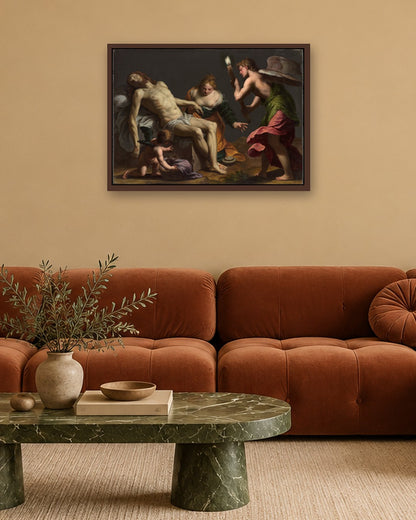 Renaissance Masters - Renaissance Masterpiece No. 101 - dark oak frame in a room