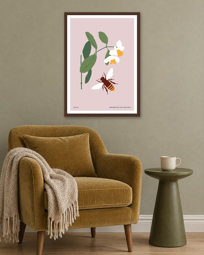 SENT Studio - Botanical Poster No. 38 - dark oak frame in a room