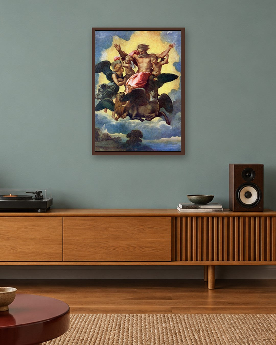 Renaissance Masters - Renaissance Masterpiece No. 327 - dark oak frame in a room