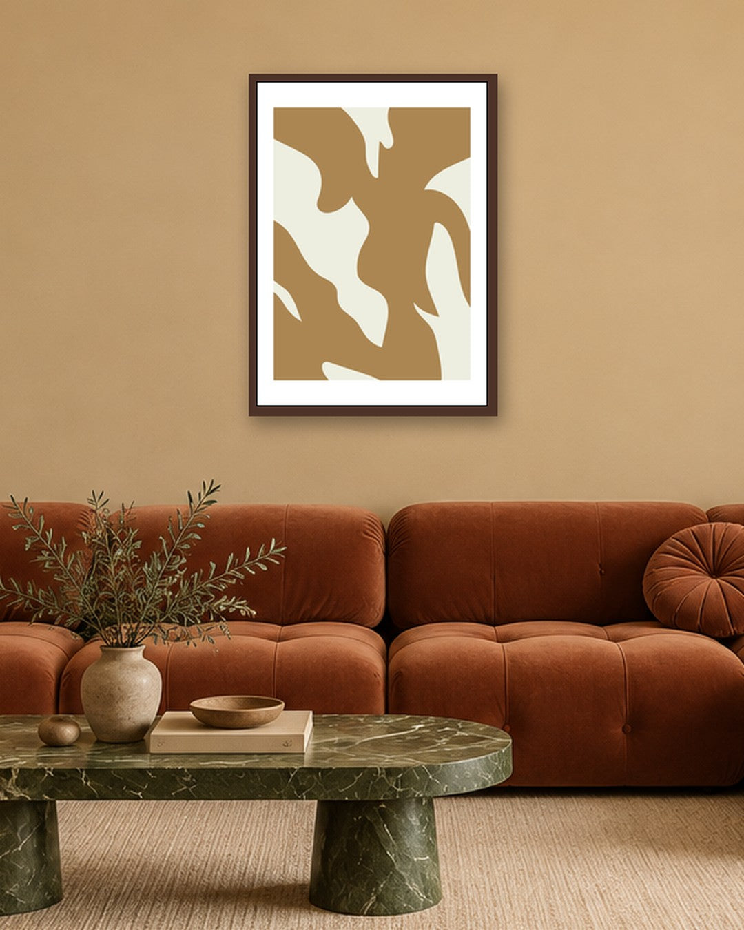 SENT Studio - Bohemian Poster No. 21 - dark oak frame in a room