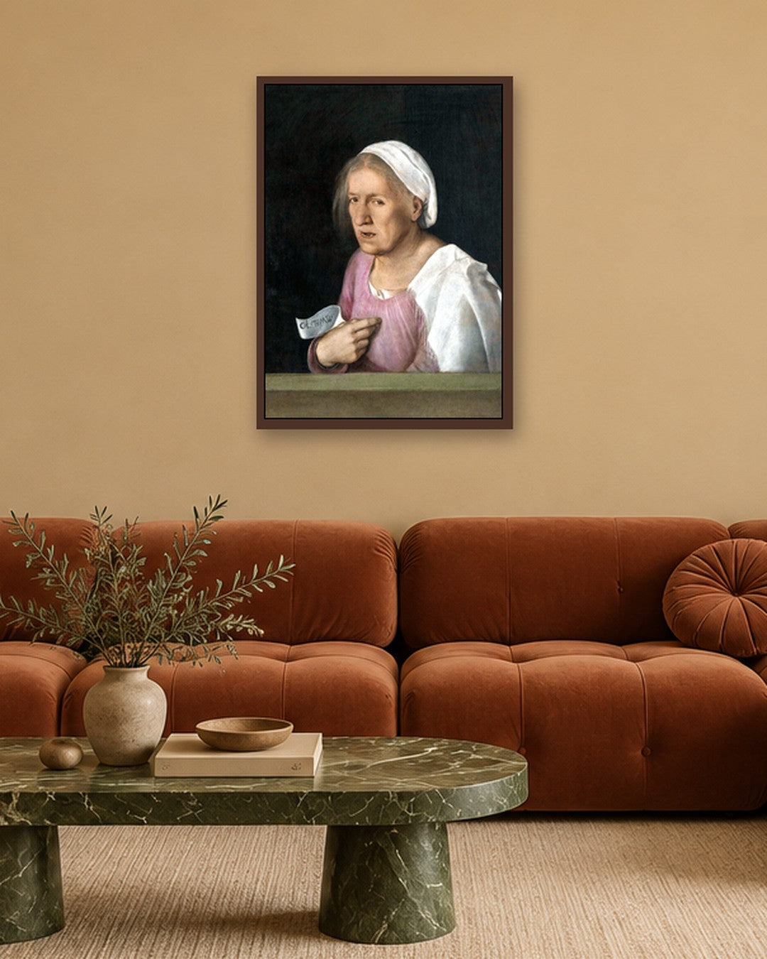 Renaissance Masters - Renaissance Masterpiece No. 278 - dark oak frame in a room
