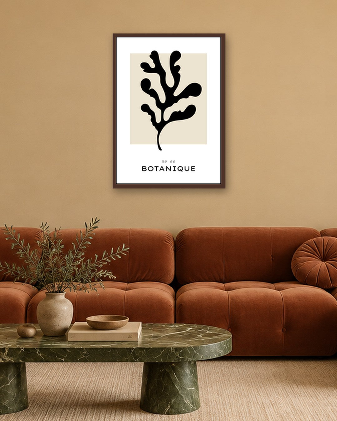 SENT Studio - Bohemian Poster No. 40 - dark oak frame in a room
