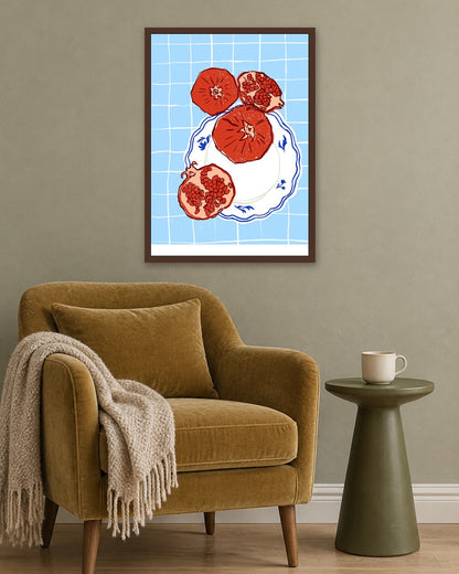 SENT Studio - Cravings Poster No. 26 - dark oak frame in a room