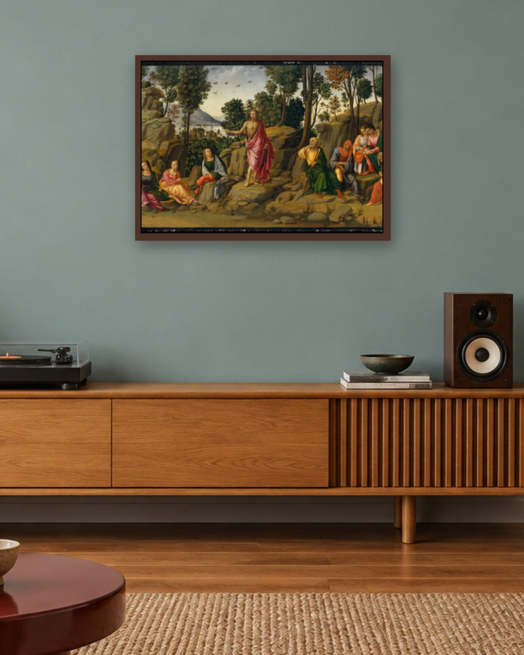 Renaissance Masters - Renaissance Masterpiece No. 160 - dark oak frame in a room