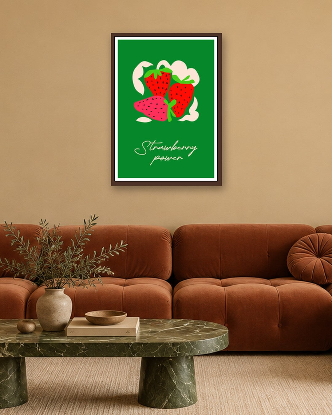 SENT Studio - Artistic Poster No. 59 - dark oak frame in a room