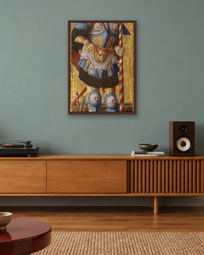 Renaissance Masters - Renaissance Masterpiece No. 262 - dark oak frame in a room