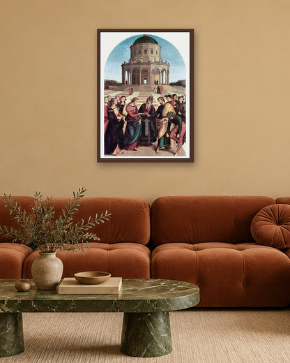 Renaissance Masters - Renaissance Masterpiece No. 343 - dark oak frame in a room