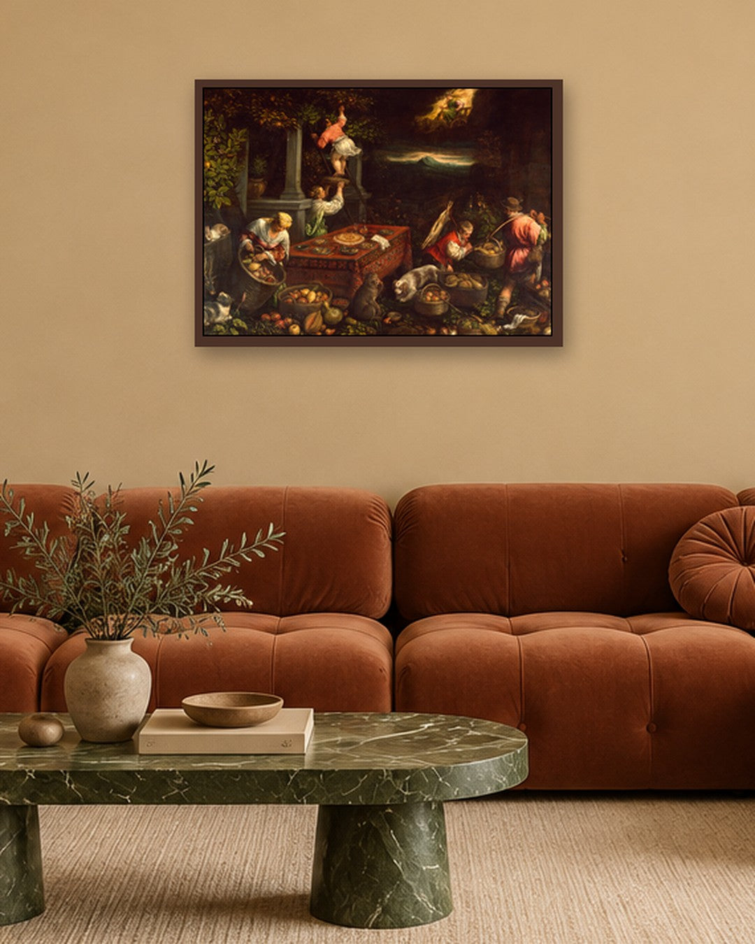 Renaissance Masters - Renaissance Masterpiece No. 49 - dark oak frame in a room