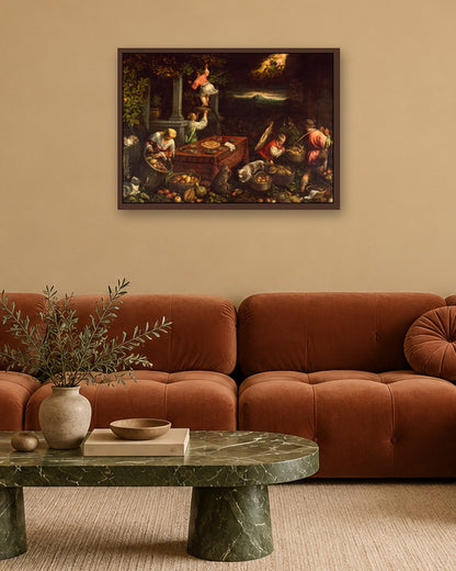 Renaissance Masters - Renaissance Masterpiece No. 49 - dark oak frame in a room