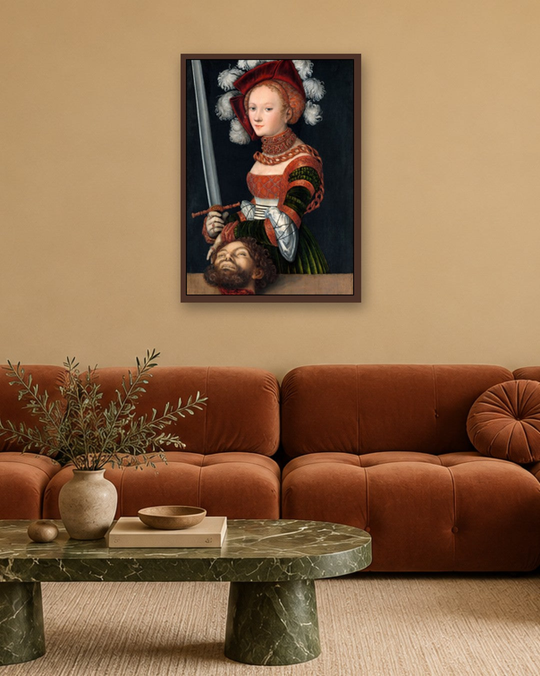 Renaissance Masters - Renaissance Masterpiece No. 268 - dark oak frame in a room
