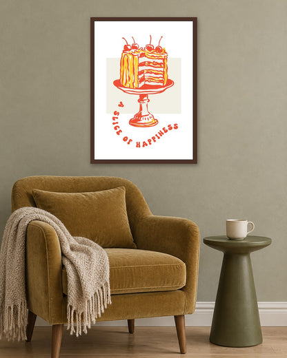 SENT Studio - Cravings Poster No. 36 - dark oak frame in a room