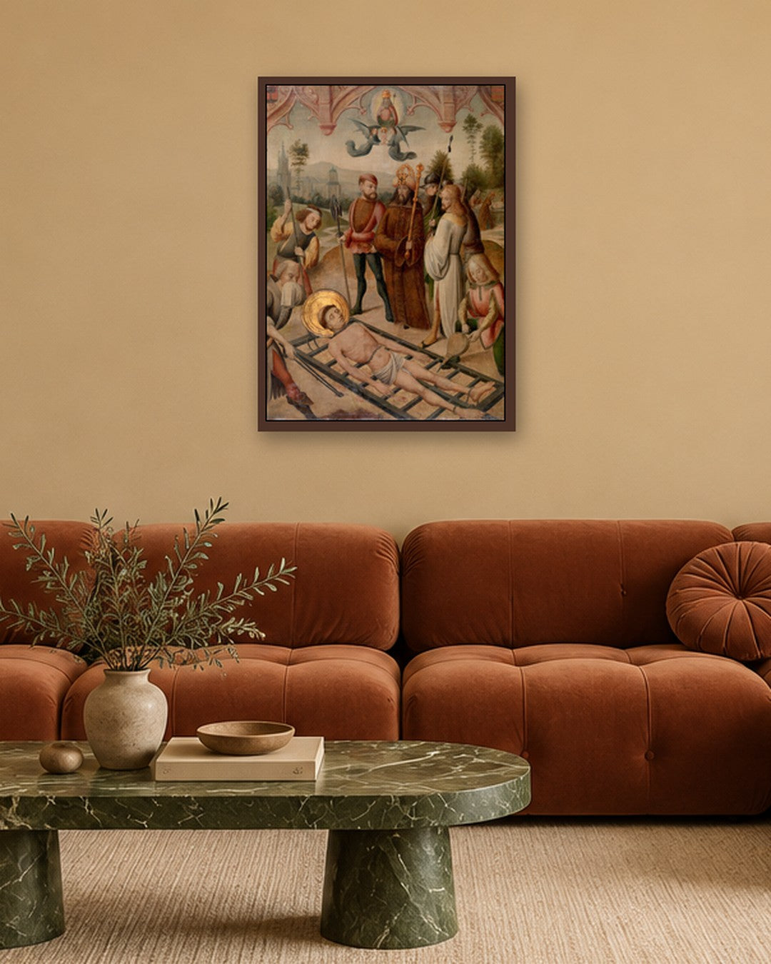 Renaissance Masters - Renaissance Masterpiece No. 123 - dark oak frame in a room