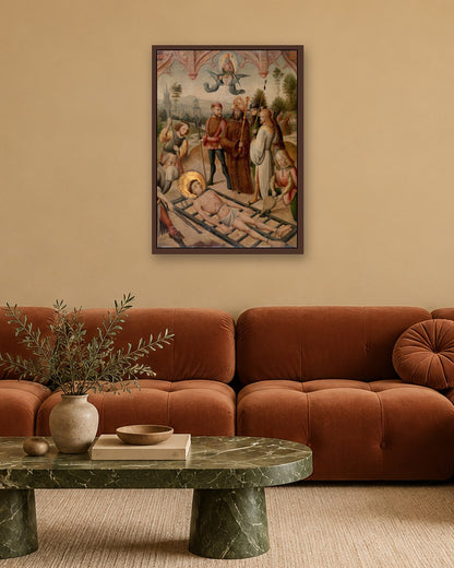 Renaissance Masters - Renaissance Masterpiece No. 123 - dark oak frame in a room