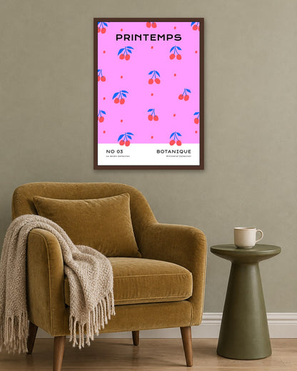 SENT Studio - Abstract Poster No. 2 - dark oak frame in a room