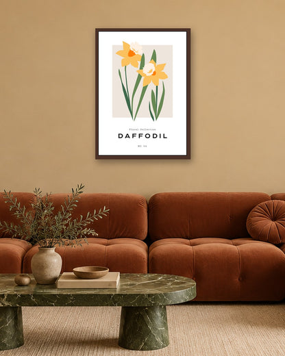 SENT Studio - Botanical Poster No. 47 - dark oak frame in a room