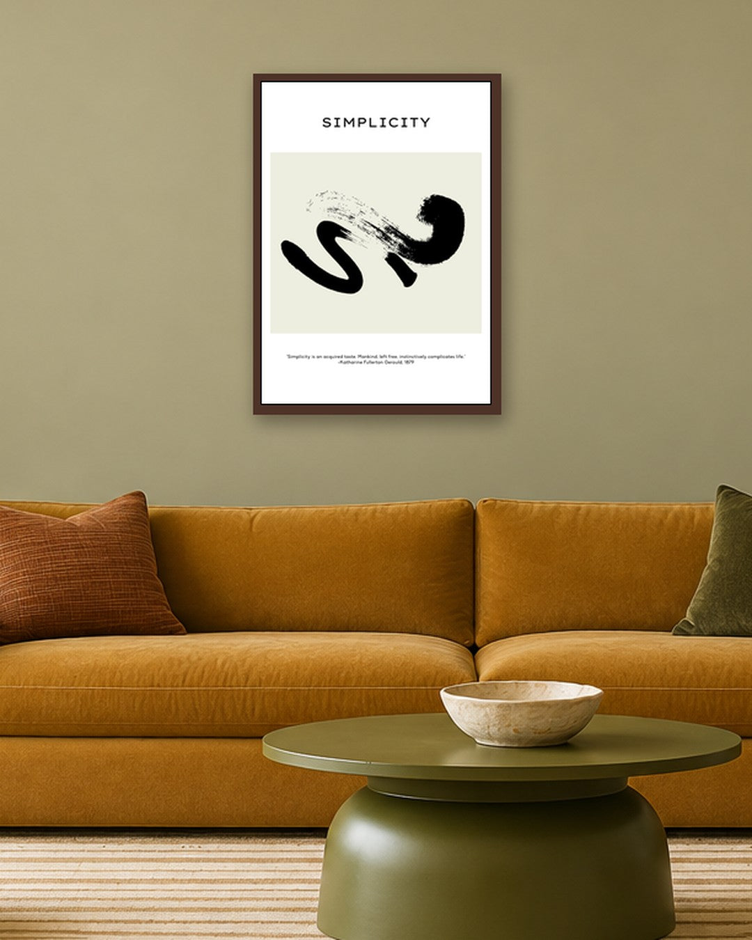 SENT Studio - Bohemian Poster No. 96 - dark oak frame in a room