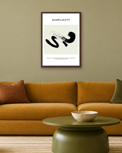 SENT Studio - Bohemian Poster No. 96 - dark oak frame in a room
