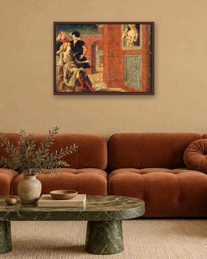 Renaissance Masters - Renaissance Masterpiece No. 136 - dark oak frame in a room