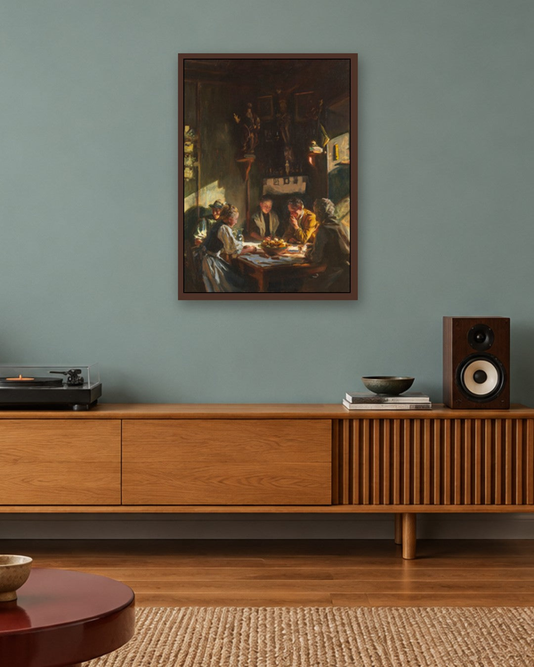 Renaissance Masters - Renaissance Masterpiece No. 368 - dark oak frame in a room
