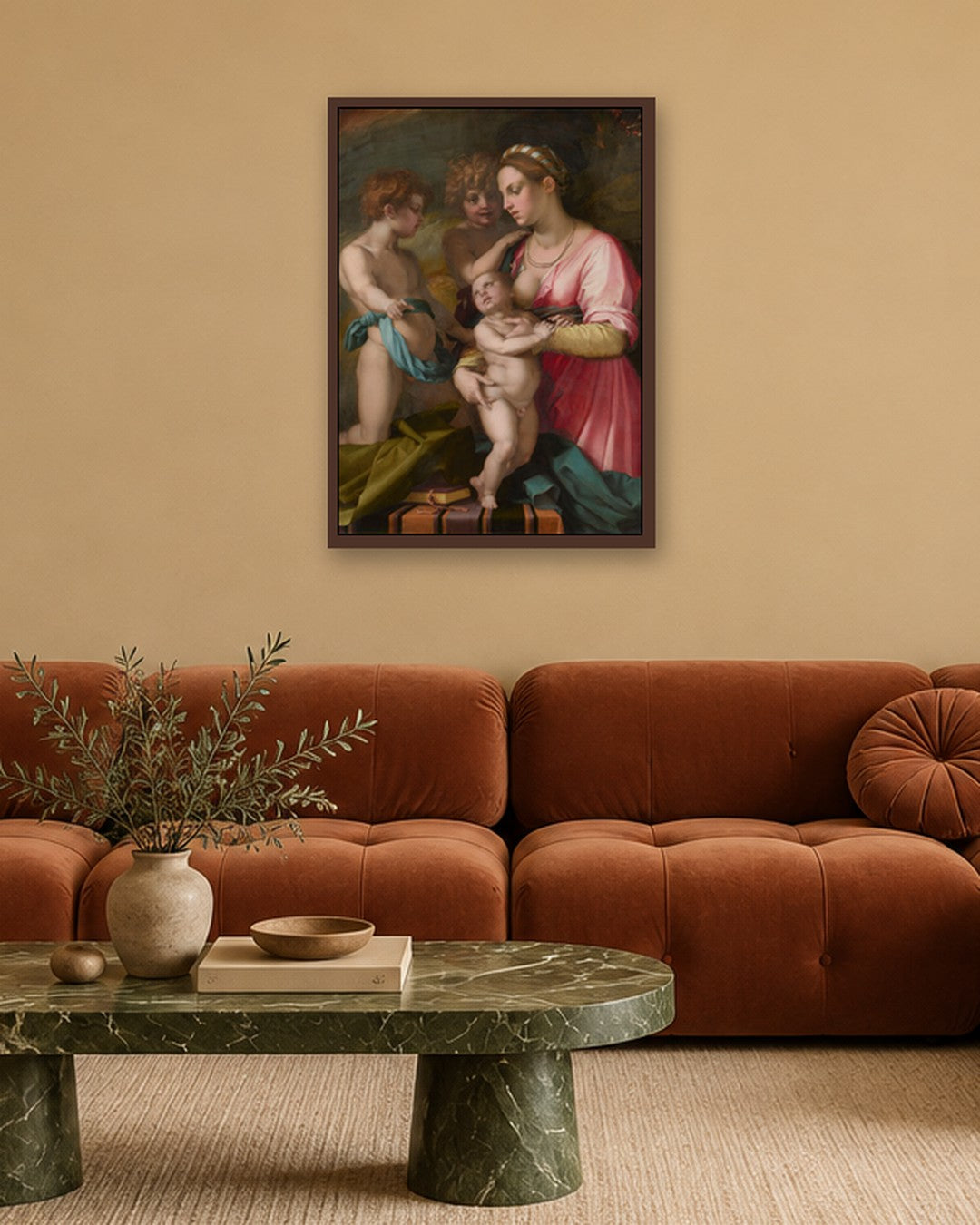 Renaissance Masters - Renaissance Masterpiece No. 85 - dark oak frame in a room