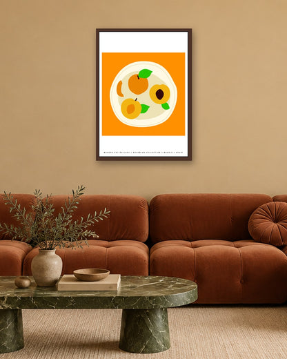 SENT Studio - Artistic Poster No. 21 - dark oak frame in a room