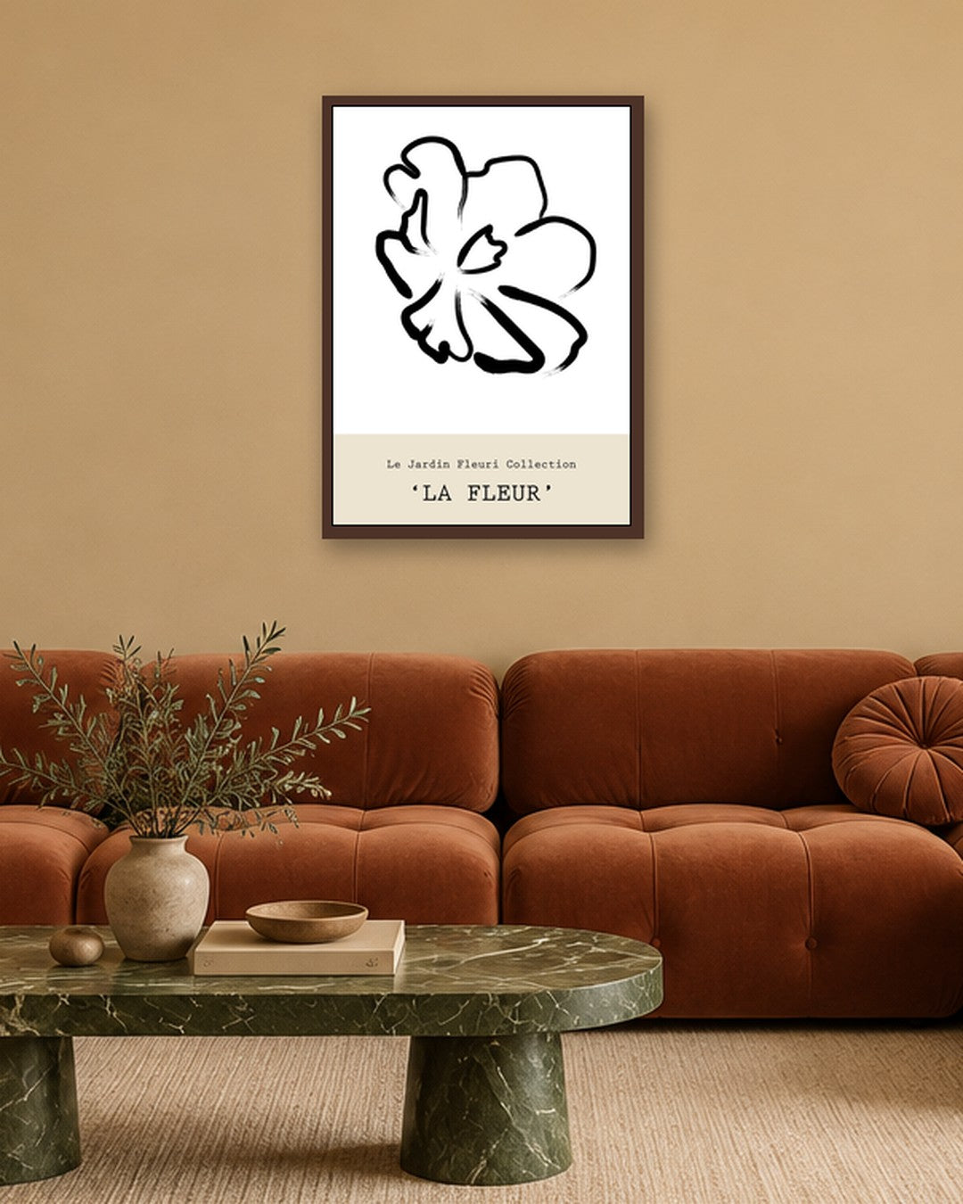 SENT Studio - Bohemian Poster No. 46 - dark oak frame in a room