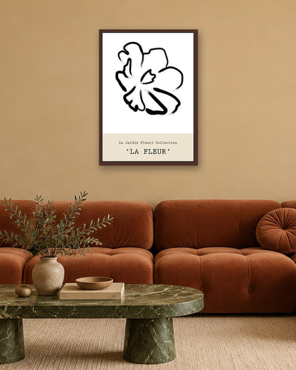 SENT Studio - Bohemian Poster No. 46 - dark oak frame in a room