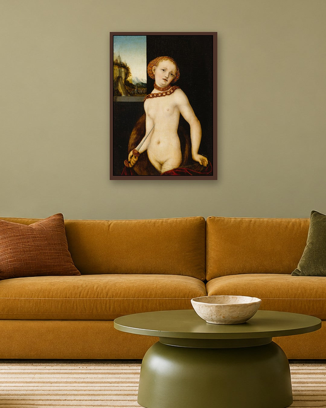 Renaissance Masters - Renaissance Masterpiece No. 203 - dark oak frame in a room