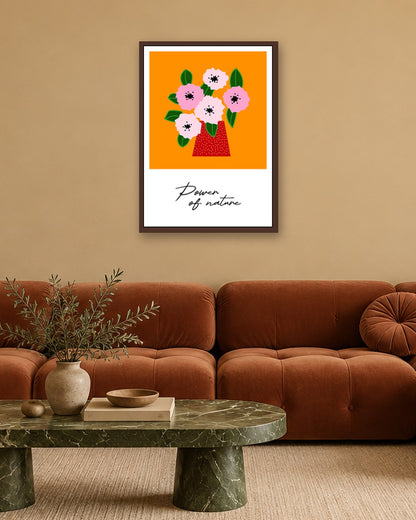 SENT Studio - Artistic Poster No. 4 - dark oak frame in a room