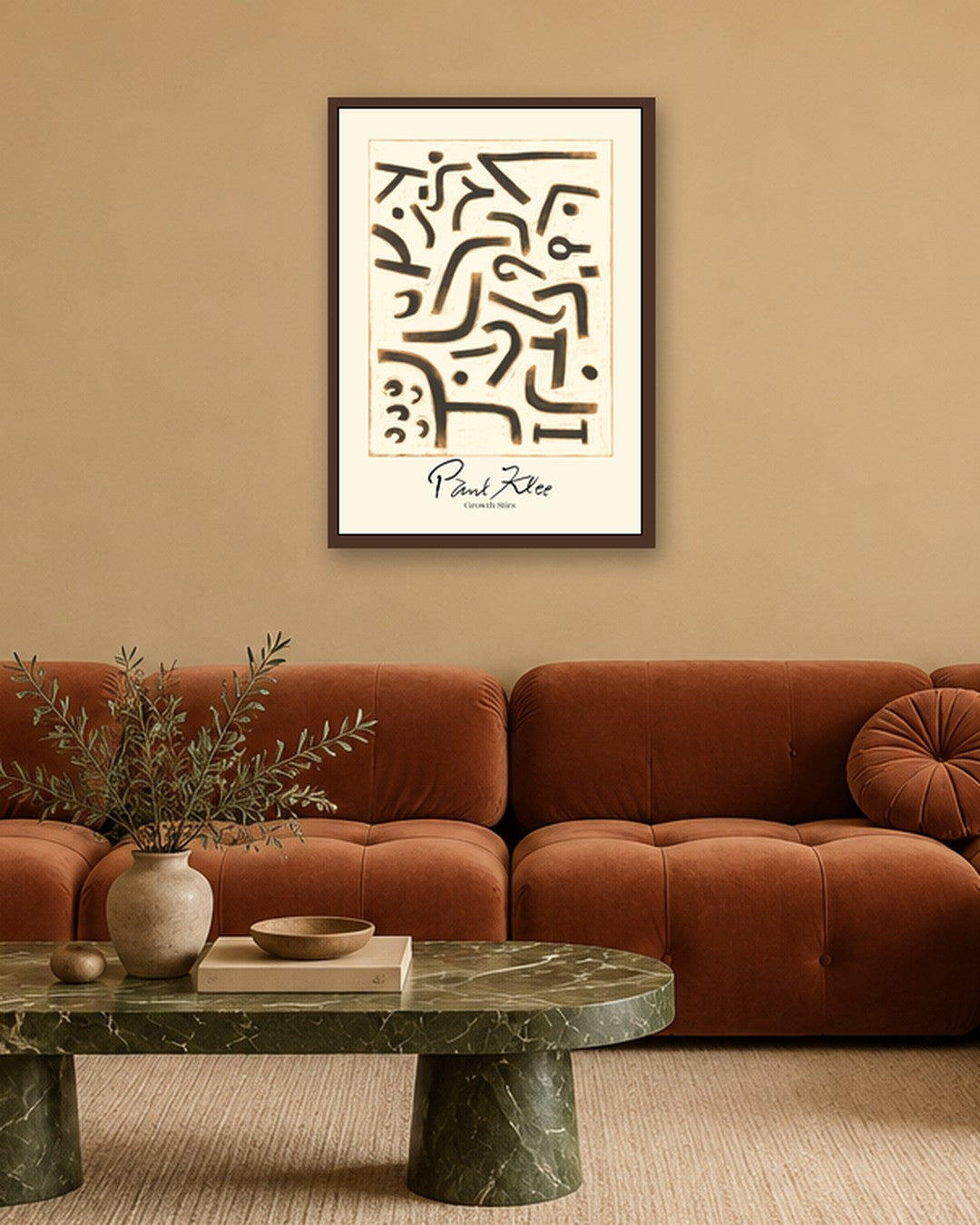 SENT Studio - Growth Stirs - dark oak frame in a room
