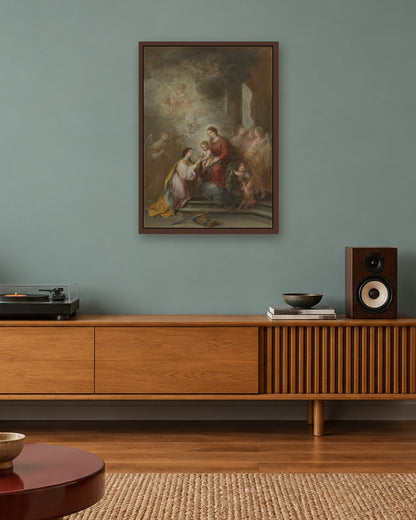 Renaissance Masters - Renaissance Masterpiece No. 394 - dark oak frame in a room