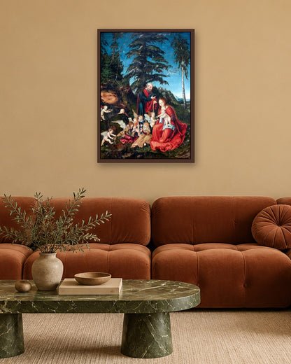 Renaissance Masters - Renaissance Masterpiece No. 279 - dark oak frame in a room