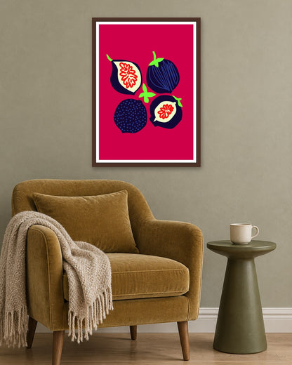 SENT Studio - Artistic Poster No. 36 - dark oak frame in a room