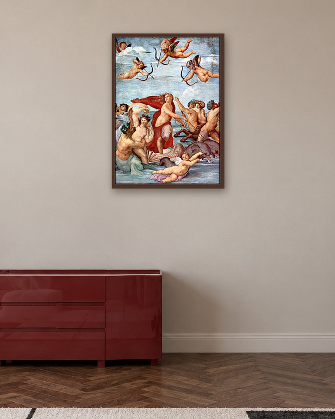 Renaissance Masters - Renaissance Masterpiece No. 300 - dark oak frame in a room