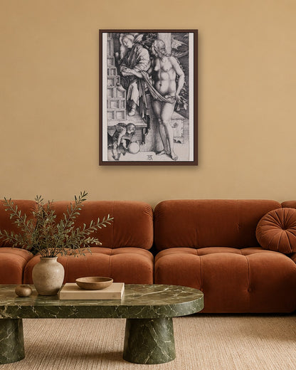 Renaissance Masters - Renaissance Masterpiece No. 121 - dark oak frame in a room