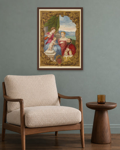 Renaissance Masters - Renaissance Masterpiece No. 92 - dark oak frame in a room