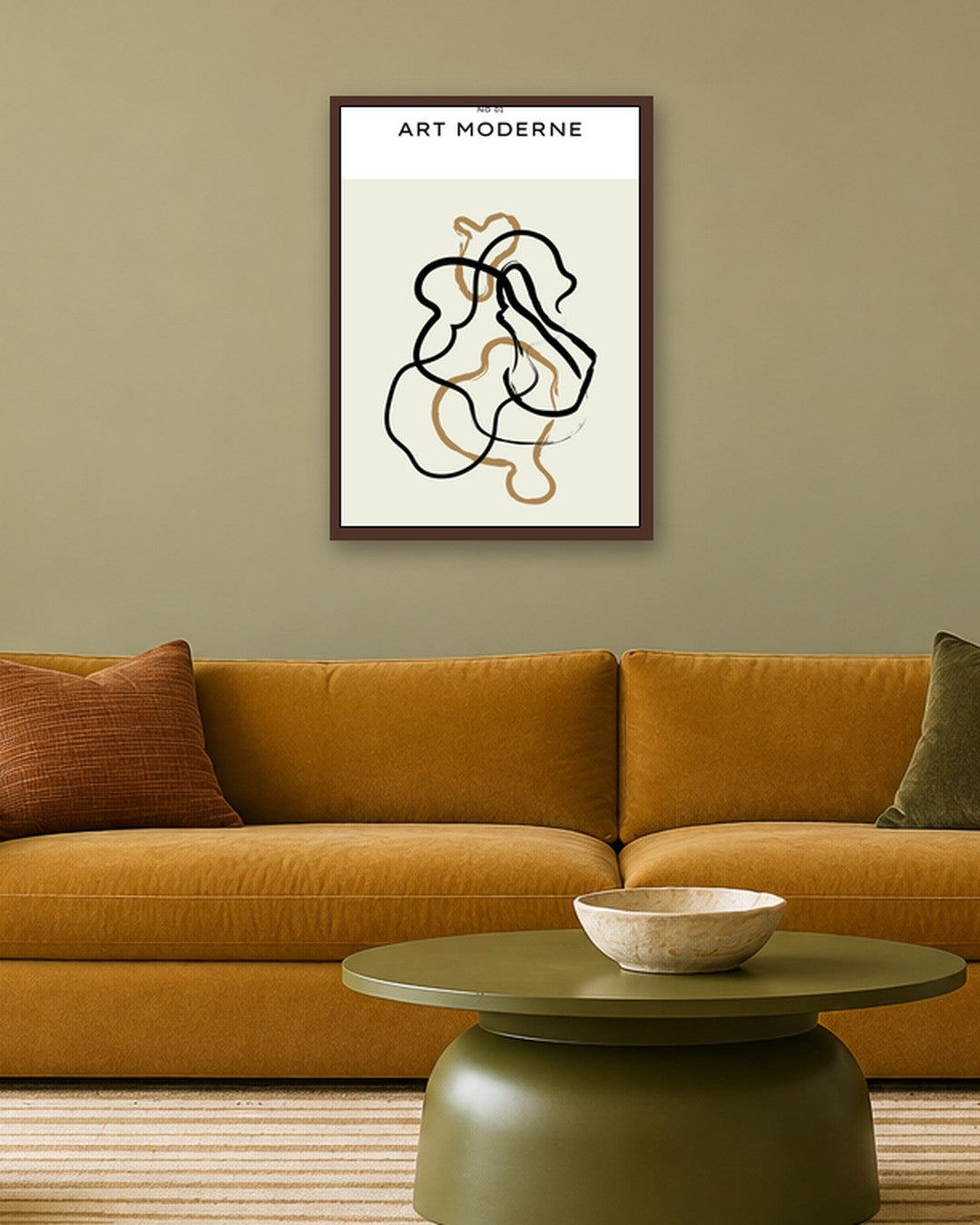 SENT Studio - Bohemian Poster No. 100 - dark oak frame in a room