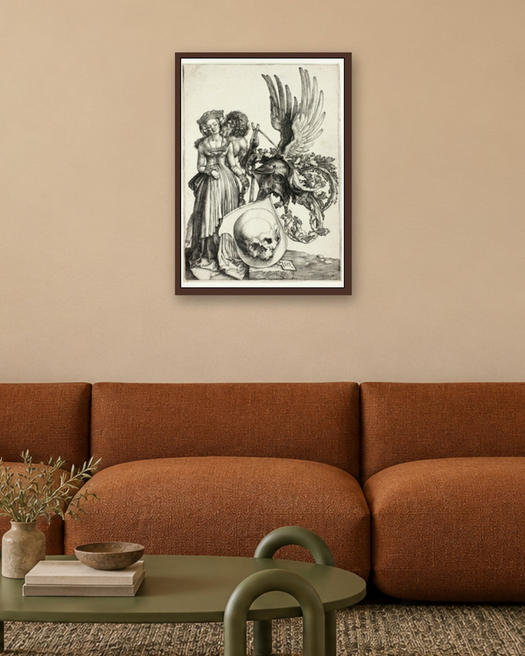 Renaissance Masters - Renaissance Masterpiece No. 180 - dark oak frame in a room