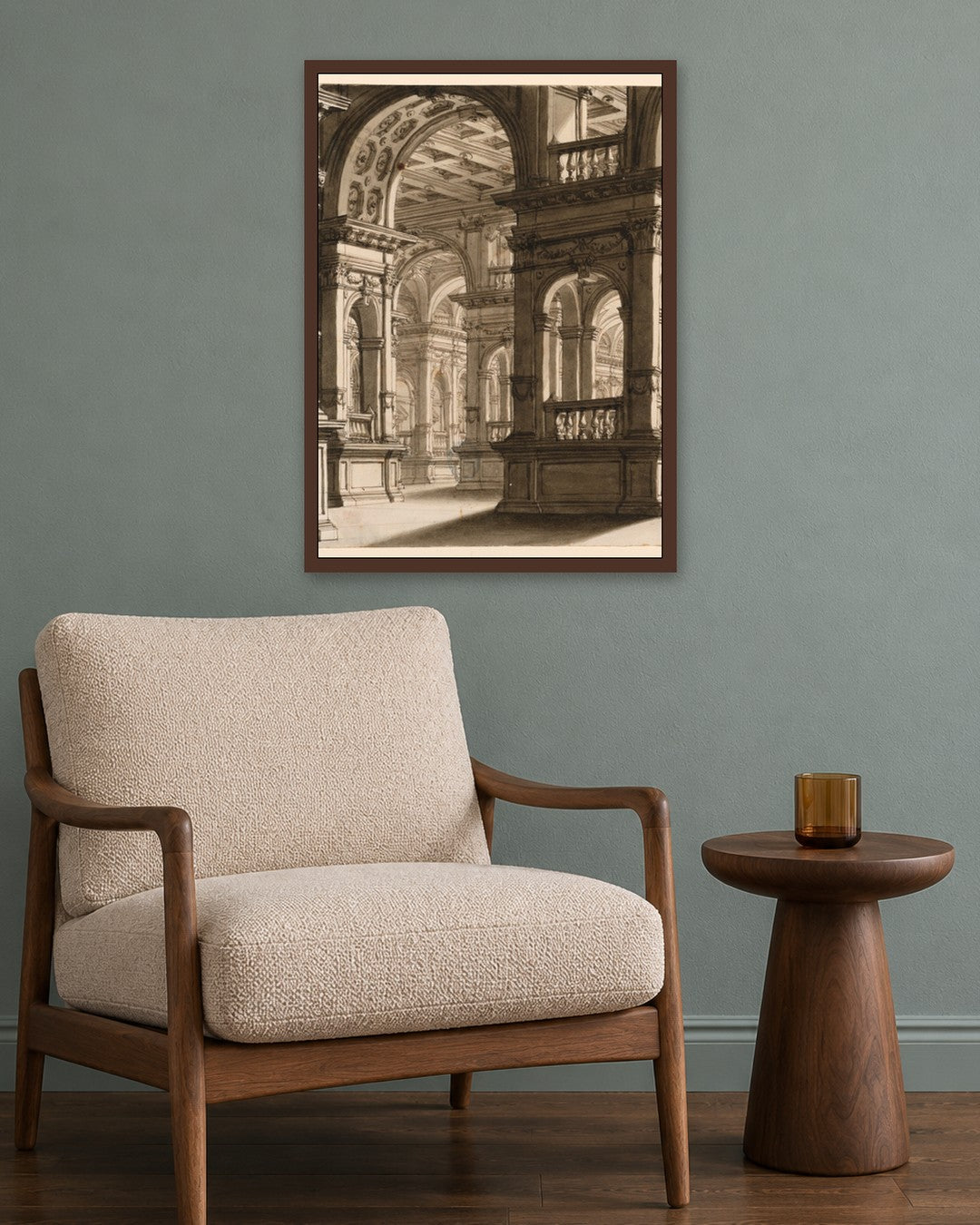 Renaissance Masters - Renaissance Masterpiece No. 177 - dark oak frame in a room