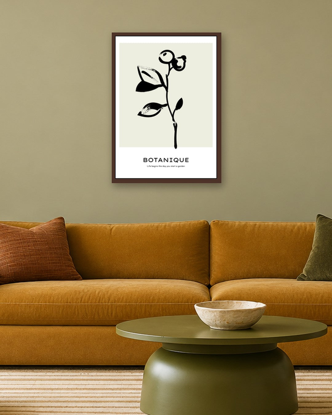 SENT Studio - Bohemian Poster No. 4 - dark oak frame in a room
