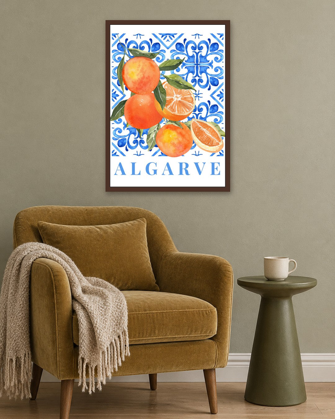 Algarve - dark oak frame in a room