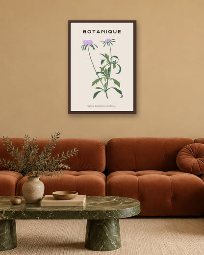SENT Studio - Botanical Poster No. 53 - dark oak frame in a room
