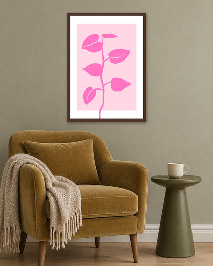 SENT Studio - Abstract Poster No. 51 - dark oak frame in a room